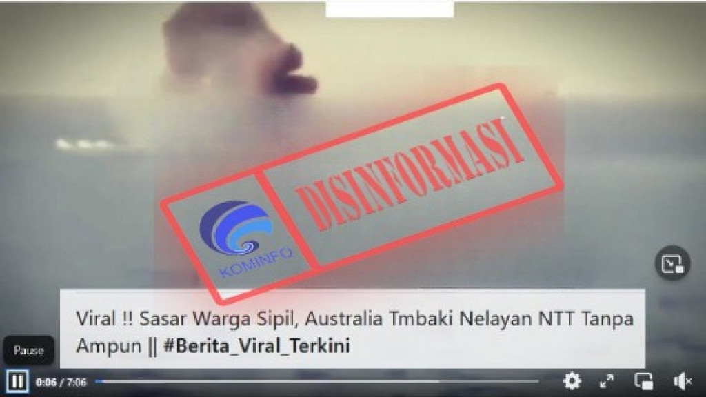 [DISINFORMASI] Video Australia Tembaki Nelayan NTT pada 2022