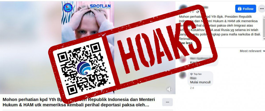 [HOAKS] Warga Negara Rusia Dideportasi karena Bantu Tangkap Mafia Narkoba