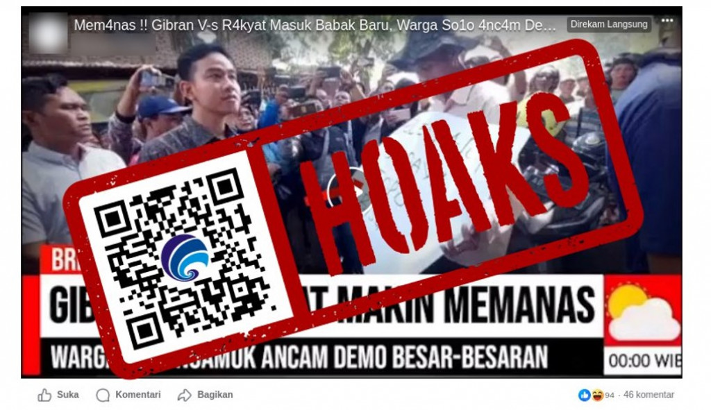 [HOAKS] Warga Solo Ancam Demo Besar-Besaran ke Gibran Rakabuming Raka