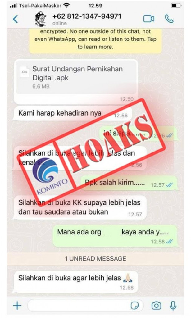 [HOAKS] Aplikasi Undangan Pernikahan Digital