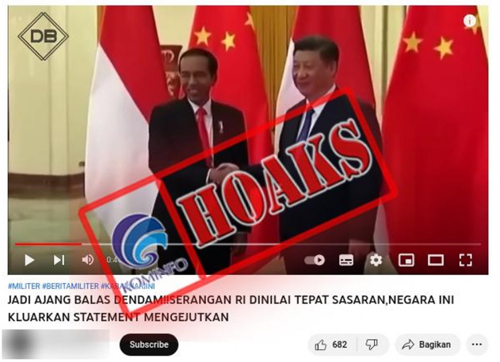 [HOAKS] China dan Iran Dukung Indonesia Menghadapi Australia