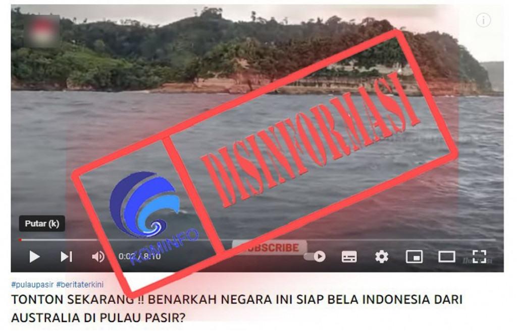 [DISINFORMASI] Sejumlah Negara Siap Bela Indonesia dari Australia Terkait Pulau Pasir