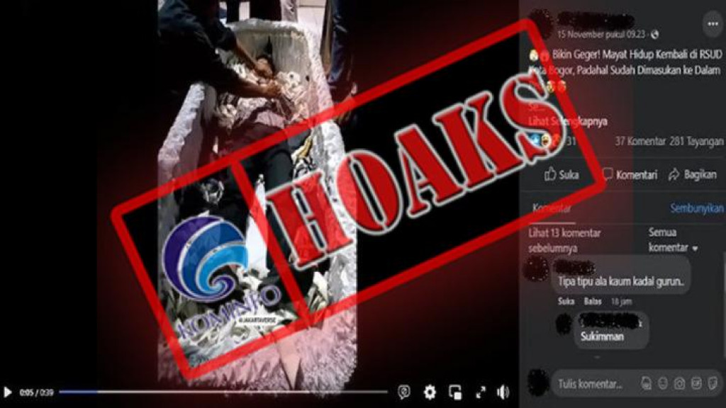 [HOAKS] Jenazah Hidup Kembali di Bogor, Jawa Barat
