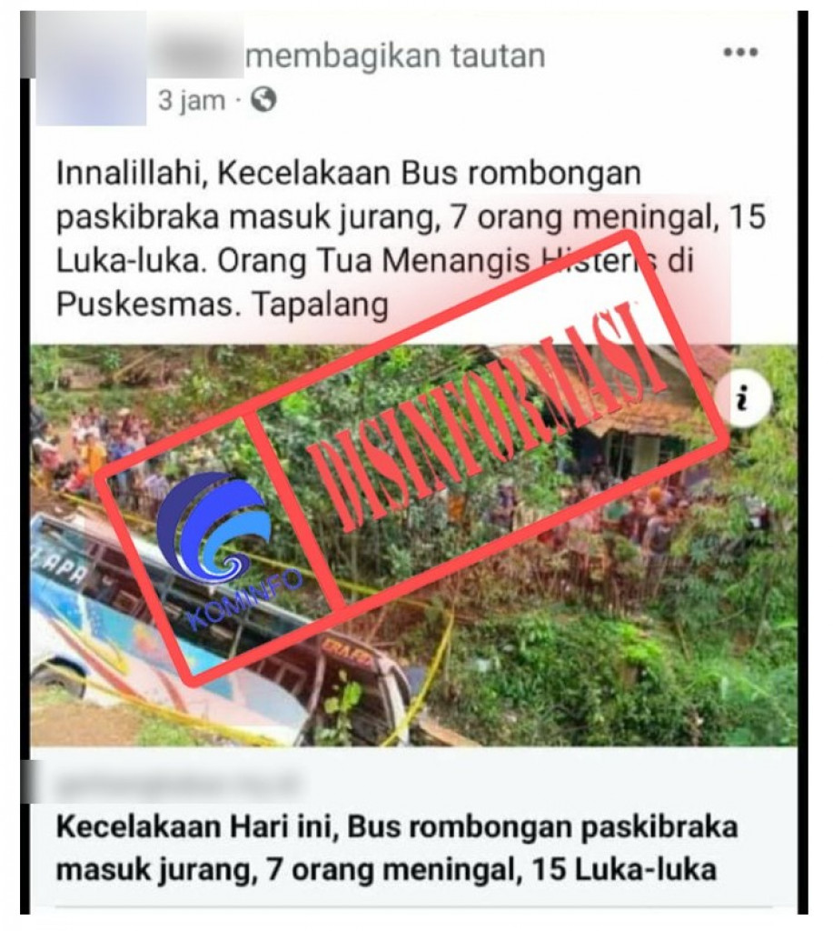 [DISINFORMASI] Kecelakaan Maut Rombongan Paskibraka di Tapalang