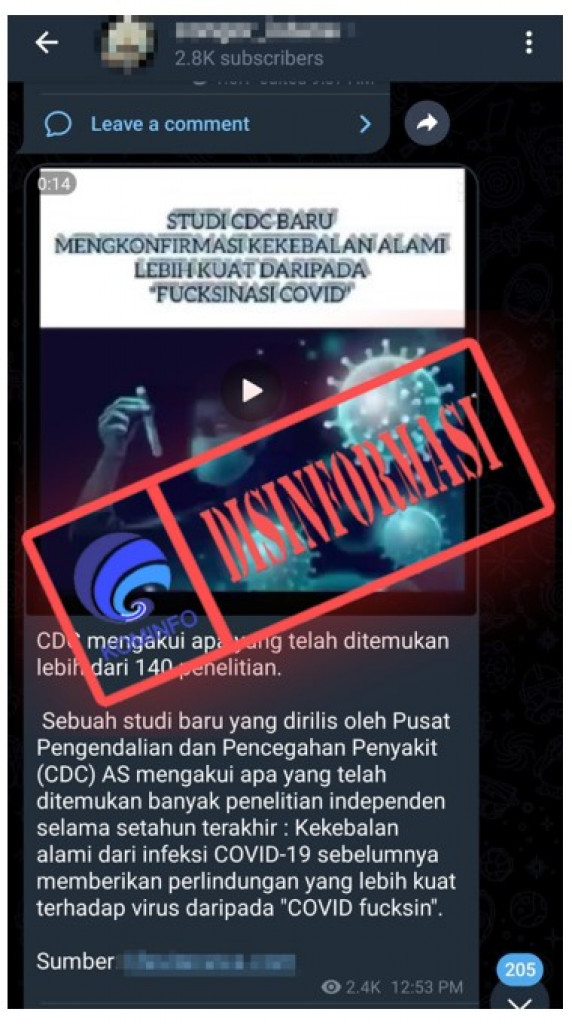 [DISINFORMASI] Studi CDC Mengonfirmasi Kekebalan Alami Lebih Kuat daripada Vaksin Covid-19