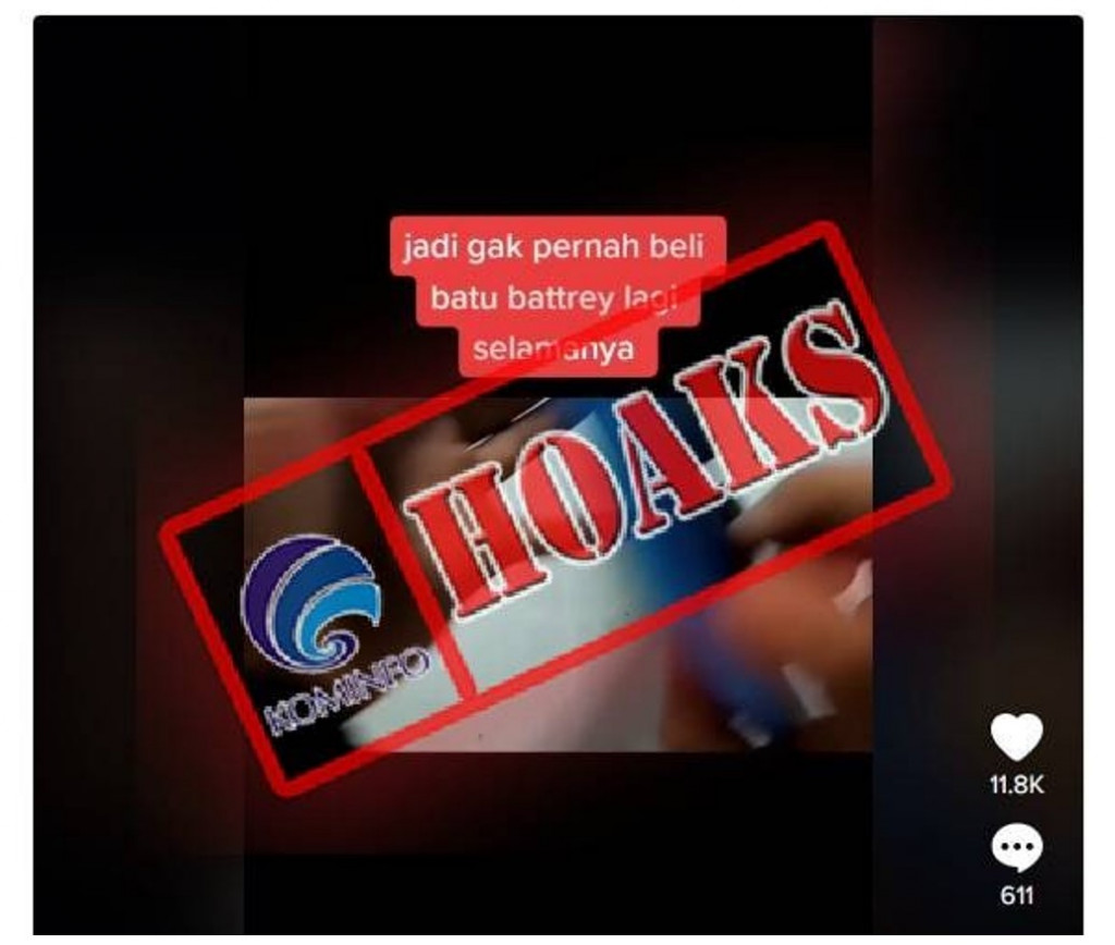 [HOAKS] Baterai Awet dengan Cara Dimasukkan ke Magic Com