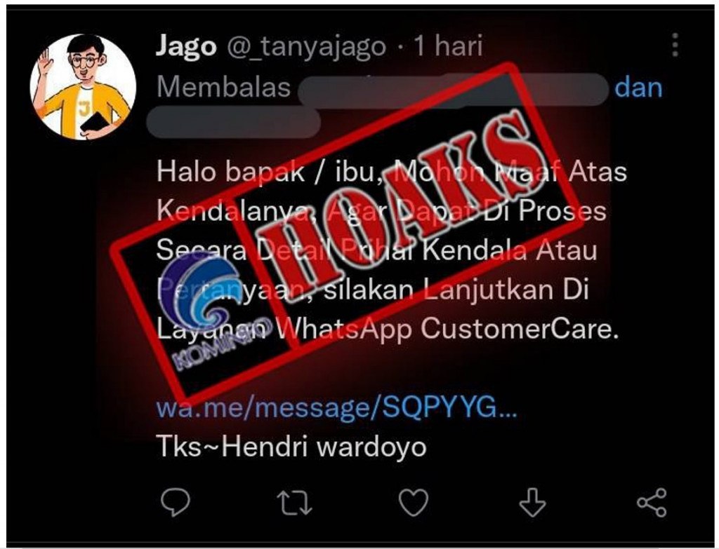 [HOAKS] Modus Penipuan Mengatasnamakan Bank Jago