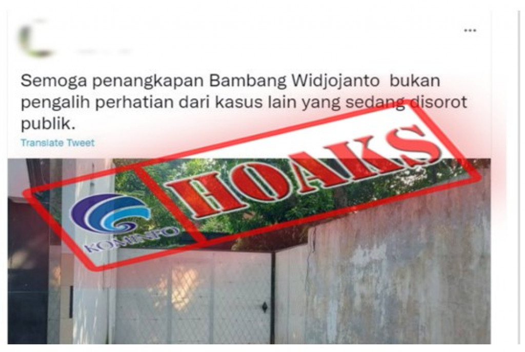 [HOAKS] Mantan Wakil Ketua KPK Bambang Widjodjanto Ditangkap Polisi