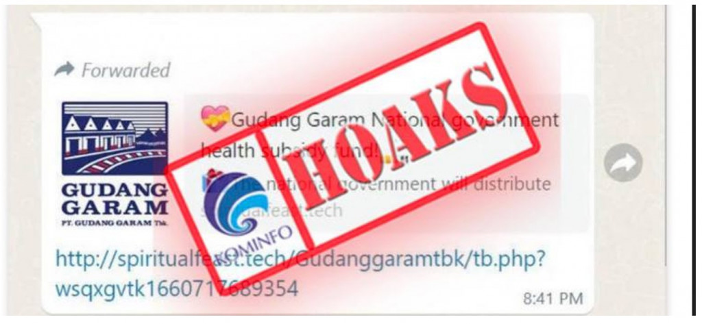 [HOAKS] Gudang Garam Bagikan Subsidi Kesehatan Rp4 Juta