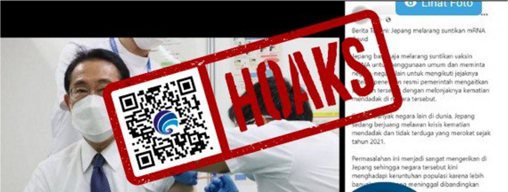 [HOAKS] Jepang Resmi Melarang Vaksinasi Covid-19 Berbasis mRNA