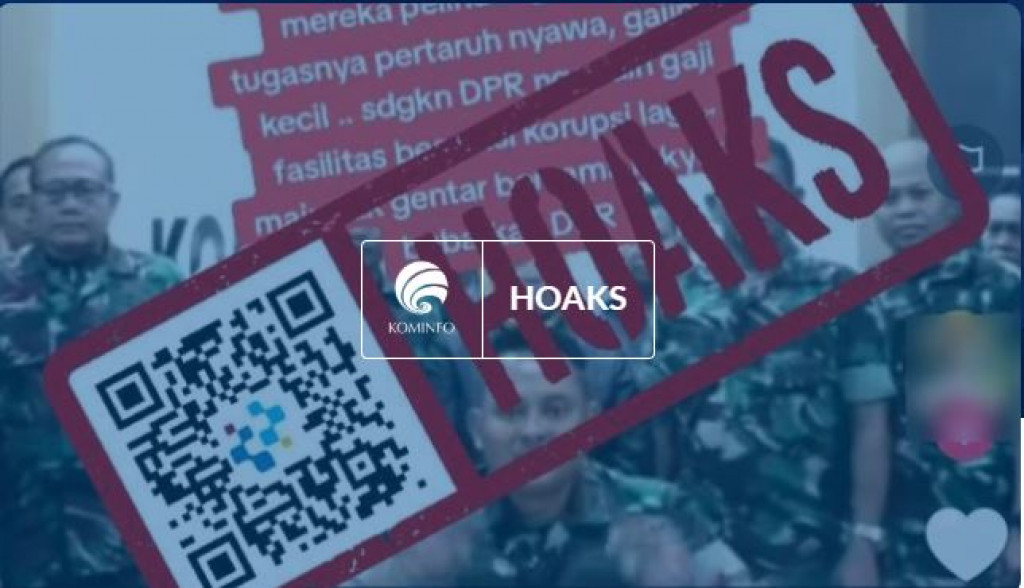 [HOAKS] TNI Menyetujui DPR Dibubarkan