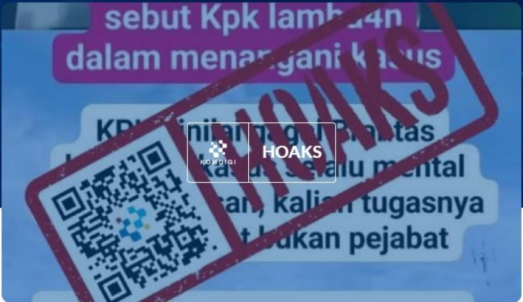 [HOAKS] Presiden Prabowo Sebut KPK Lamban dalam Menangani Kasus