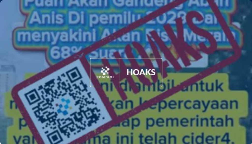 [HOAKS] Puan Maharani Akan Gandeng Anies di Pemilu 2029