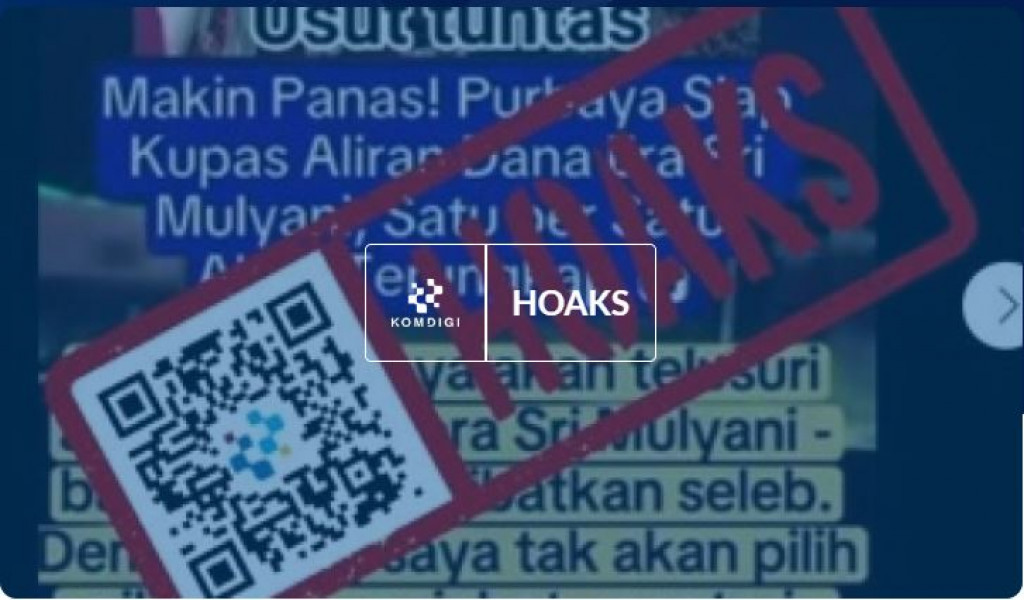 [HOAKS] Purbaya akan Telusuri Aliran Dana di Era Sri Mulyani