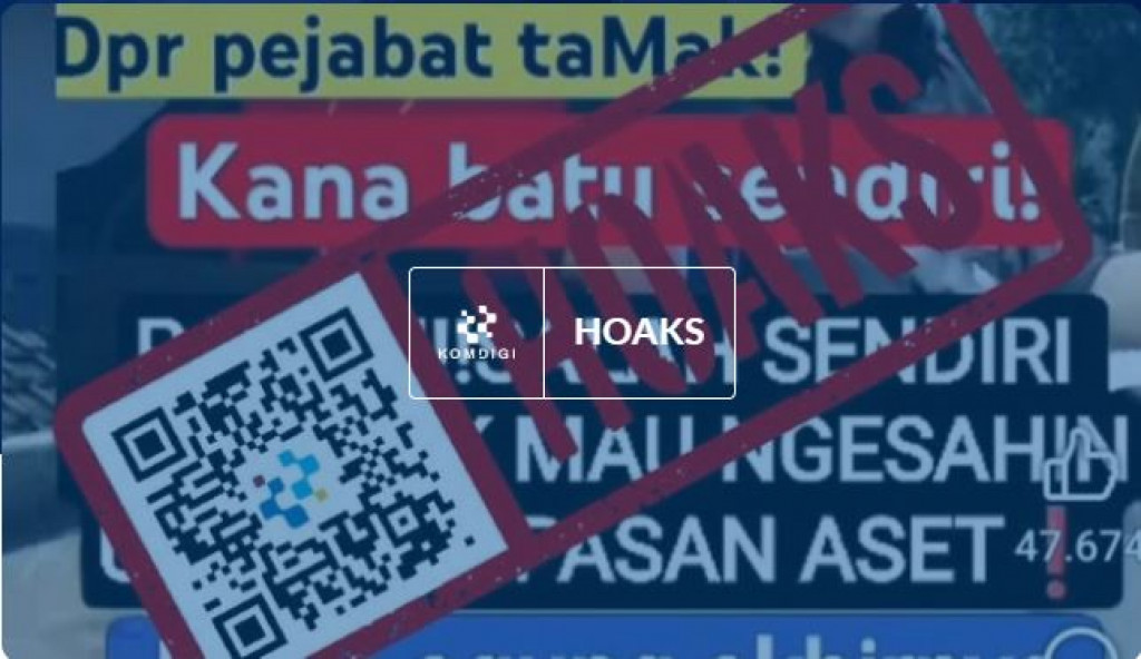 [HOAKS] Jaksa Agung Miskinkan DPR yang Korupsi karena Tak Mau Sahkan RUU Perampasan Aset