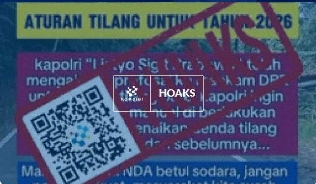 [HOAKS] Aturan Tilang 2026 Diberlakukan Denda Manual 150%