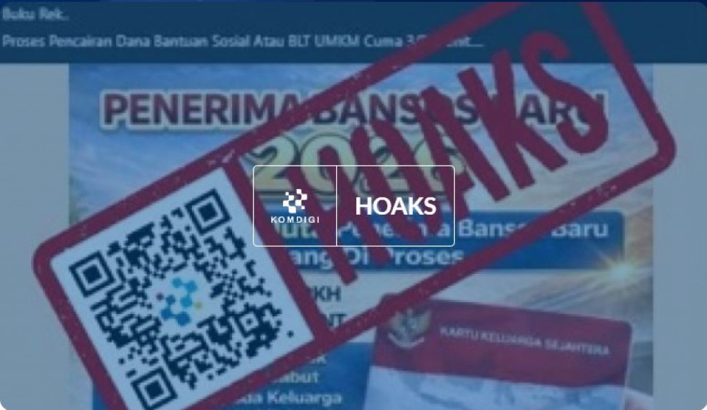 [HOAKS] BLT UMKM Rp3 Juta, dengan Syarat Kirim Foto KTP dan KK