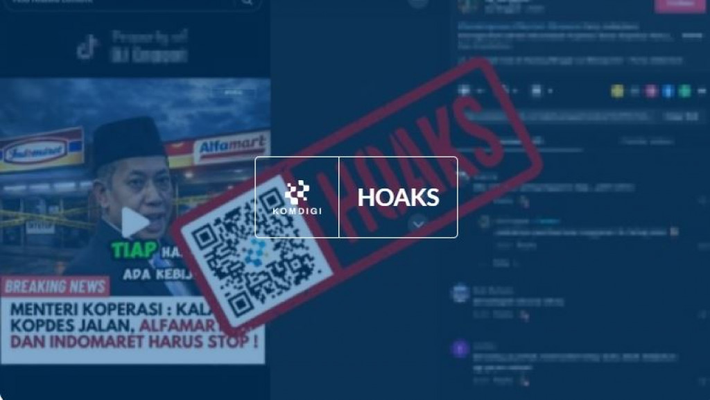 [HOAKS] DPR Menyetujui Penutupan Alfamart dan Indomaret Demi Koperasi Desa