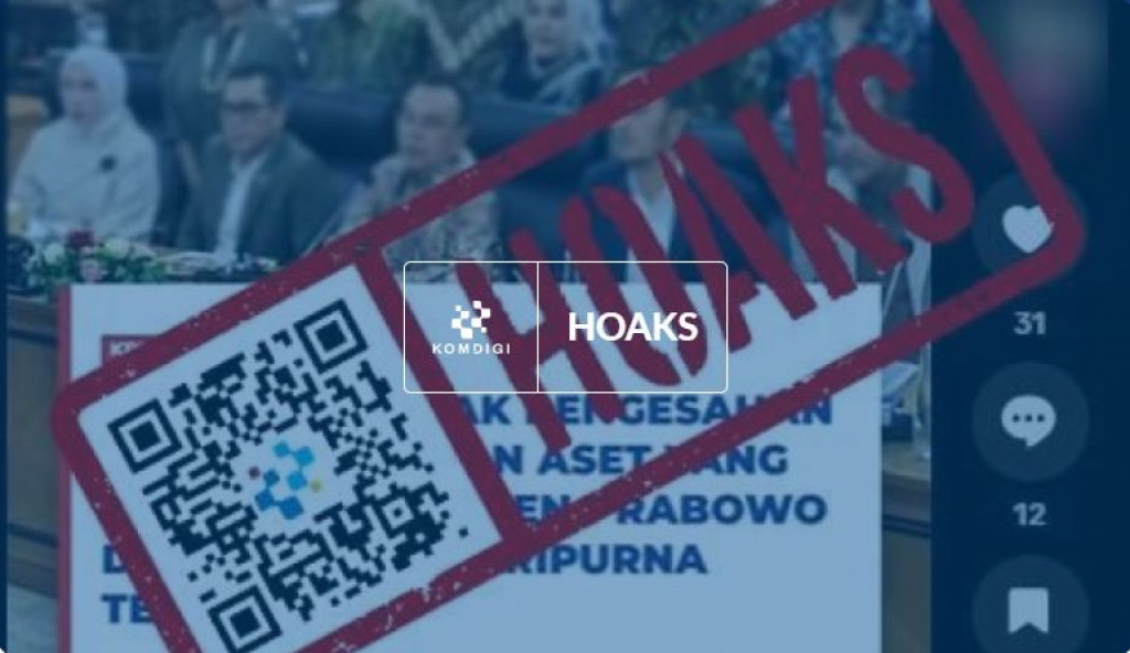 [HOAKS] DPR Tolak Pembahasan RUU Perampasan Aset
