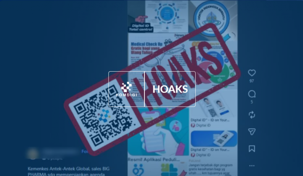 [HOAKS] Cek Kesehatan Gratis Itu Agenda Plandemi Jilid 2