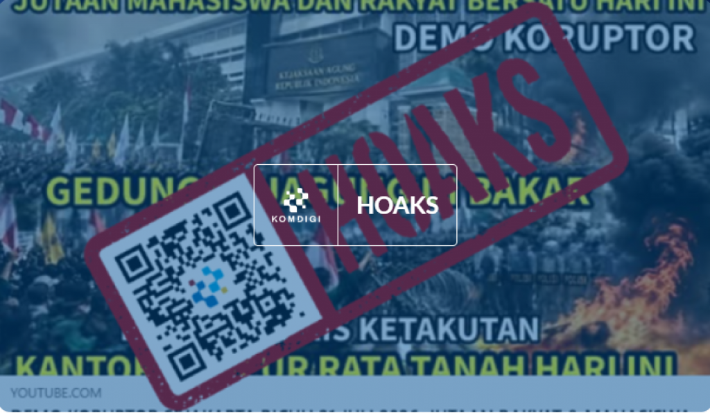 [HOAKS] Demonstran Bakar Gedung Kejagung pada 23 Juli 2026
