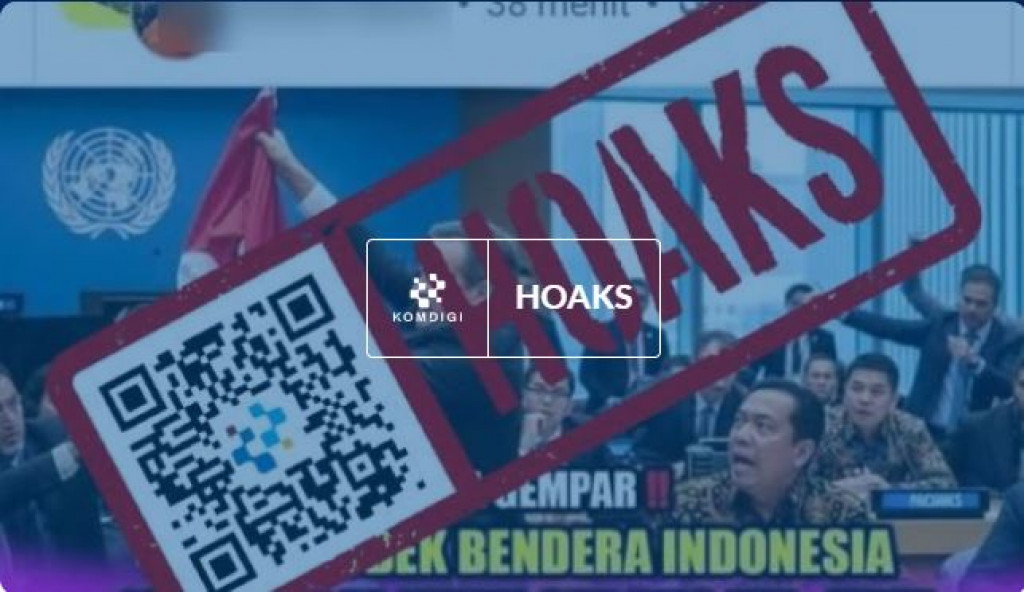 [HOAKS] Israel Robek Bendera Indonesia di Sidang PBB
