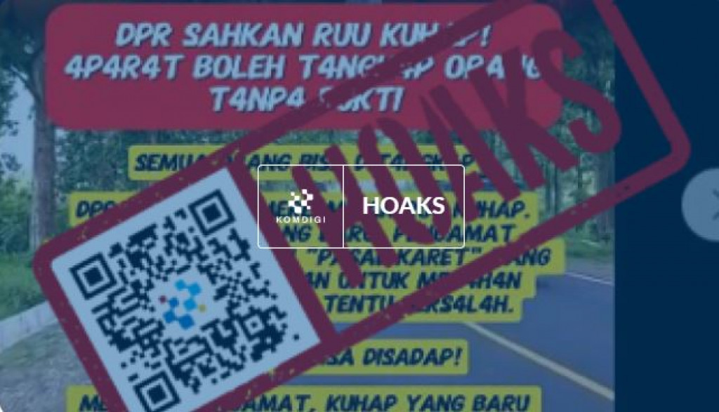[HOAKS] RUU KUHAP Disahkan Aparat Boleh Tangkap Orang Tanpa Bukti