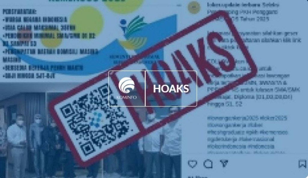 [HOAKS] Pendaftaran Pendamping PKH Pengganti Kemensos Tahun 2025