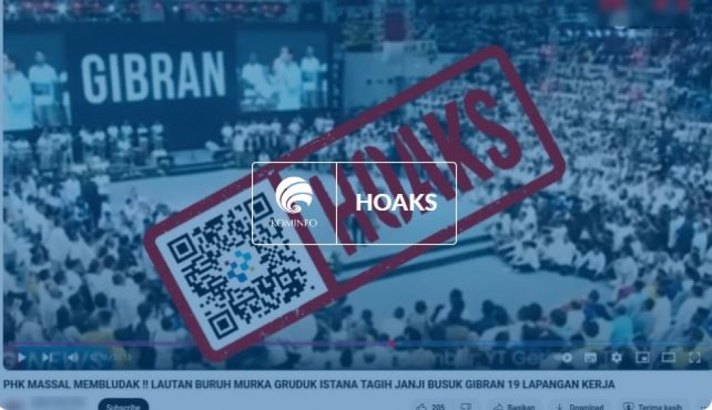 [HOAKS] Massa Geruduk Istana Tagih 19 Juta Lapangan Kerja