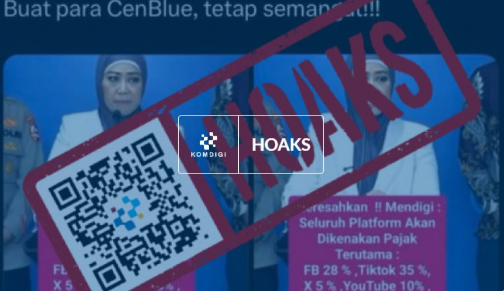 [HOAKS] Menkomdigi Umumkan Pajak Untuk Penghasilan Influencer