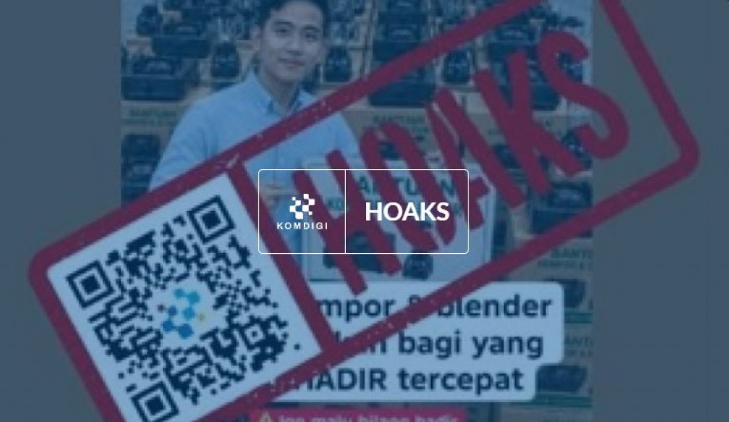 [HOAKS] Wapres Gibran Bagi-Bagi Bansos Kompor dan Blender