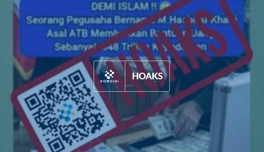 [HOAKS] Foto WNI Sumbang Ratusan Triliun ke Iran