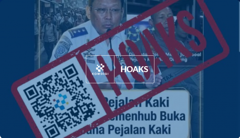 [HOAKS] Kemenhub akan Pungut Pajak Pejalan Kaki