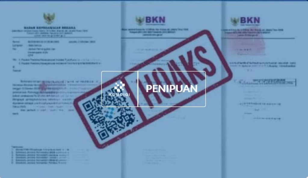 [HOAKS] Surat Keputusan Mengatasnamakan Kepala BKN Haryomo Dwi Putranto