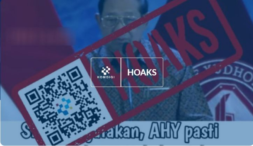 [HOAKS] SBY Sebut AHY Menang Pemilu 2029 jika Wakil Presiden Gibran Tidak Curang