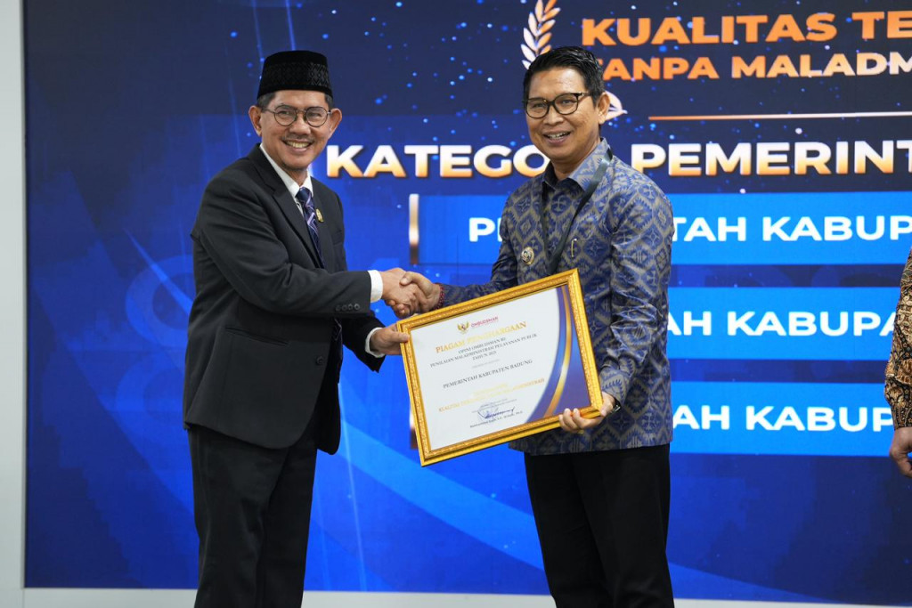 Wujudkan Pelayanan Publik Bersih  Pemkab Badung Raih Opini Kualitas Tertinggi Tanpa Maladministrasi dari Ombudsman RI