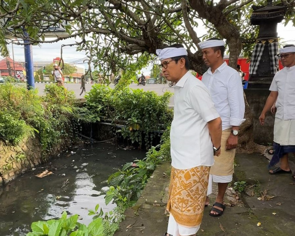 Bupati Badung Pantau Langsung Penanganan Banjir, Normalisasi Tukad Pungut Jadi Prioritas