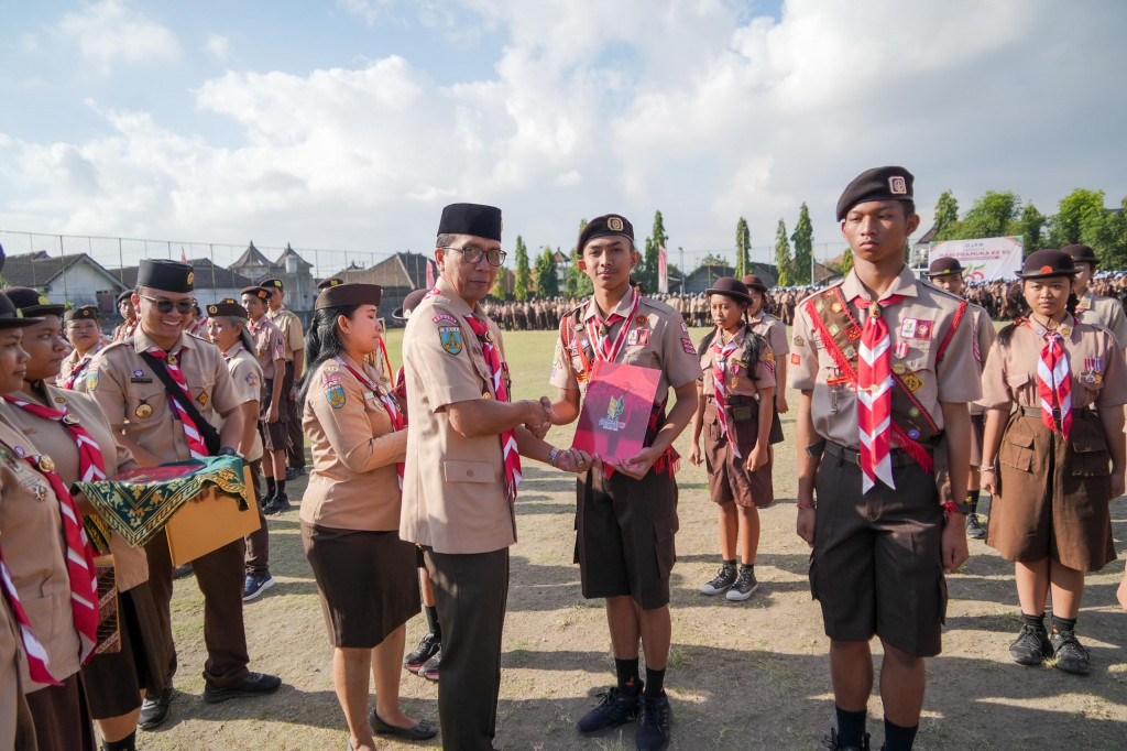 Kwarcab Badung Peringati Hari Pramuka ke-65, Siapkan Generasi Emas 2045