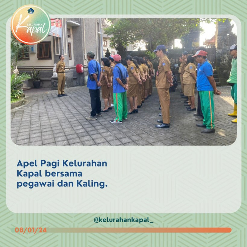 Apel Pagi Kelurahan Kapal Bersama Kepala Lingkungan