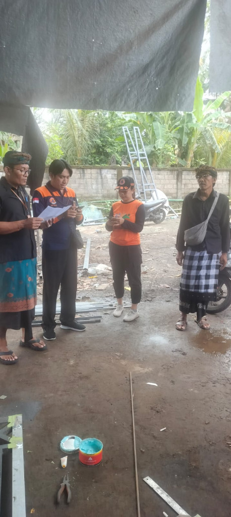Perifikasi Dampak Bencana Banjir  di Wilayah Kelurahan Sempidi oleh BPBD Kabupaten Badung, Kamis 18 September 2025