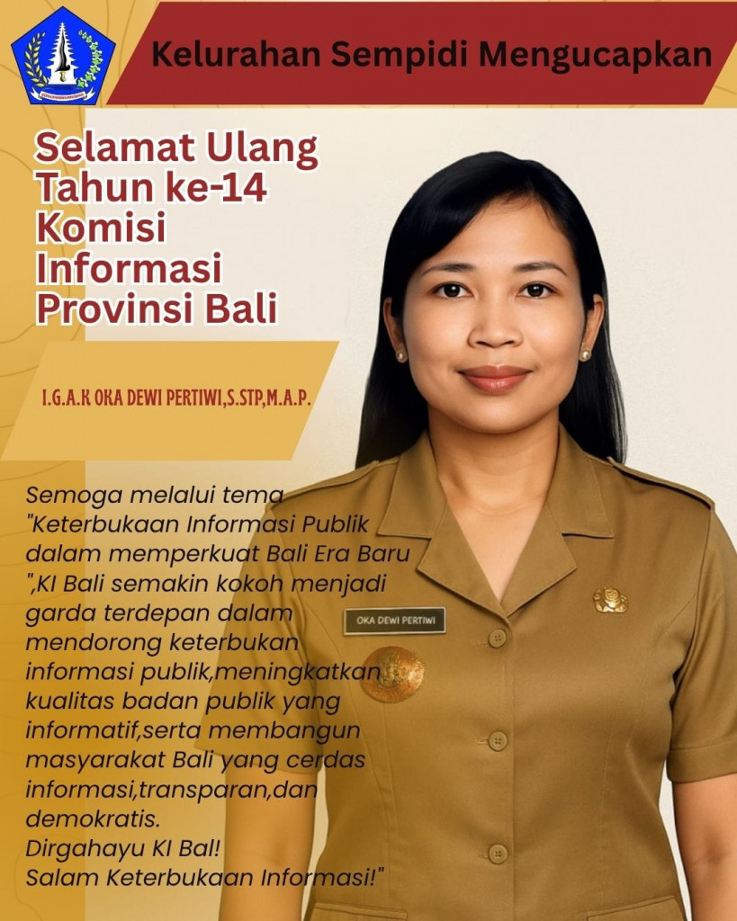 Selamat Hari Ulang Tahun ke-14 untuk Komisi Informasi