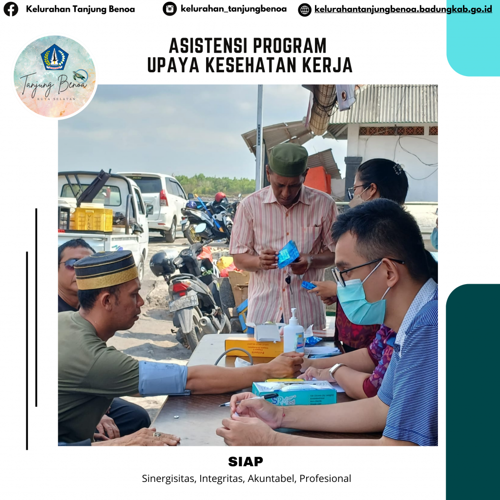 Asistensi Penuh Program Upaya Kesehatan Kerja dari Puskesmas Kuta Selatan mewujudkan Deteksi Dini Kesehatan Kelompok Nelayan