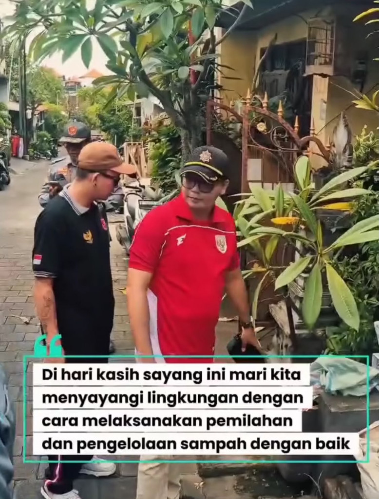 Dalam momentum Hari Kasih Sayang, Lurah Kerobokan Kaja turun langsung menyapa warga Lingkungan Bhuana Graha