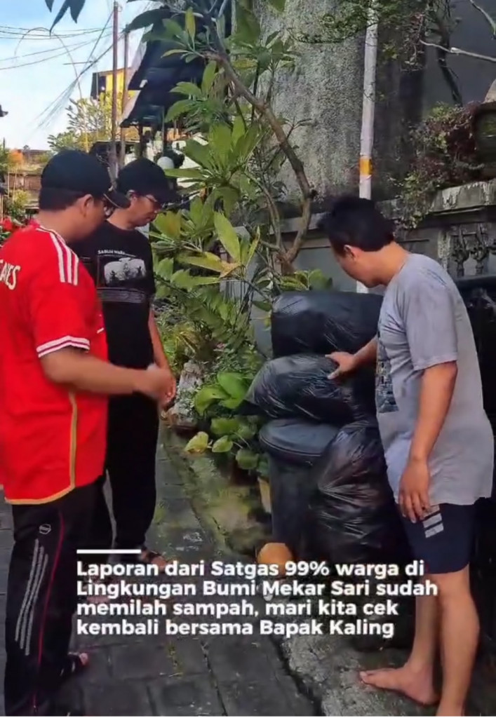 Pemantauan Pemilahan Sampah di Lingkungan Bumi Mekar Sari