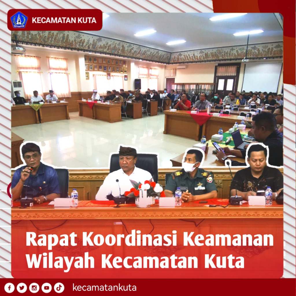 Rapat Koordinasi Keamanan Wilayah Kecamatan Kuta