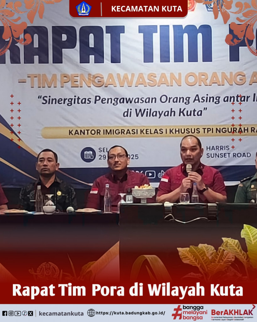 Rapat Tim Pora di Wilayah Kuta