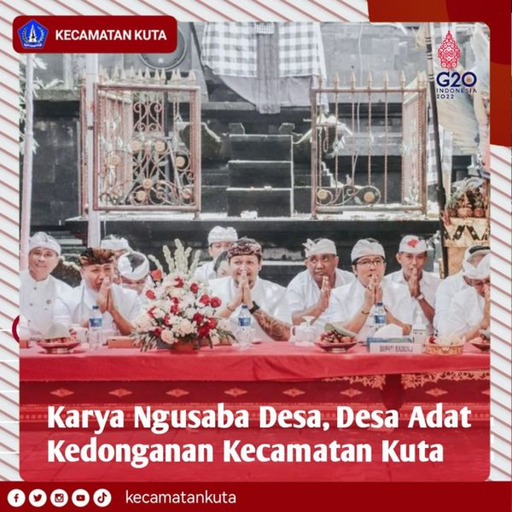 Karya Ngusaba Desa, Desa Adat Kedonganan Kecamatan Kuta