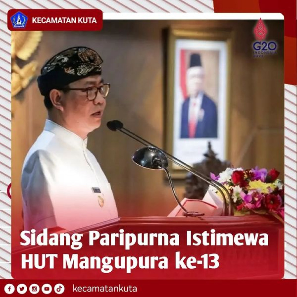 Sidang Paripurna Istimewa HUT Mangupura Ke-13