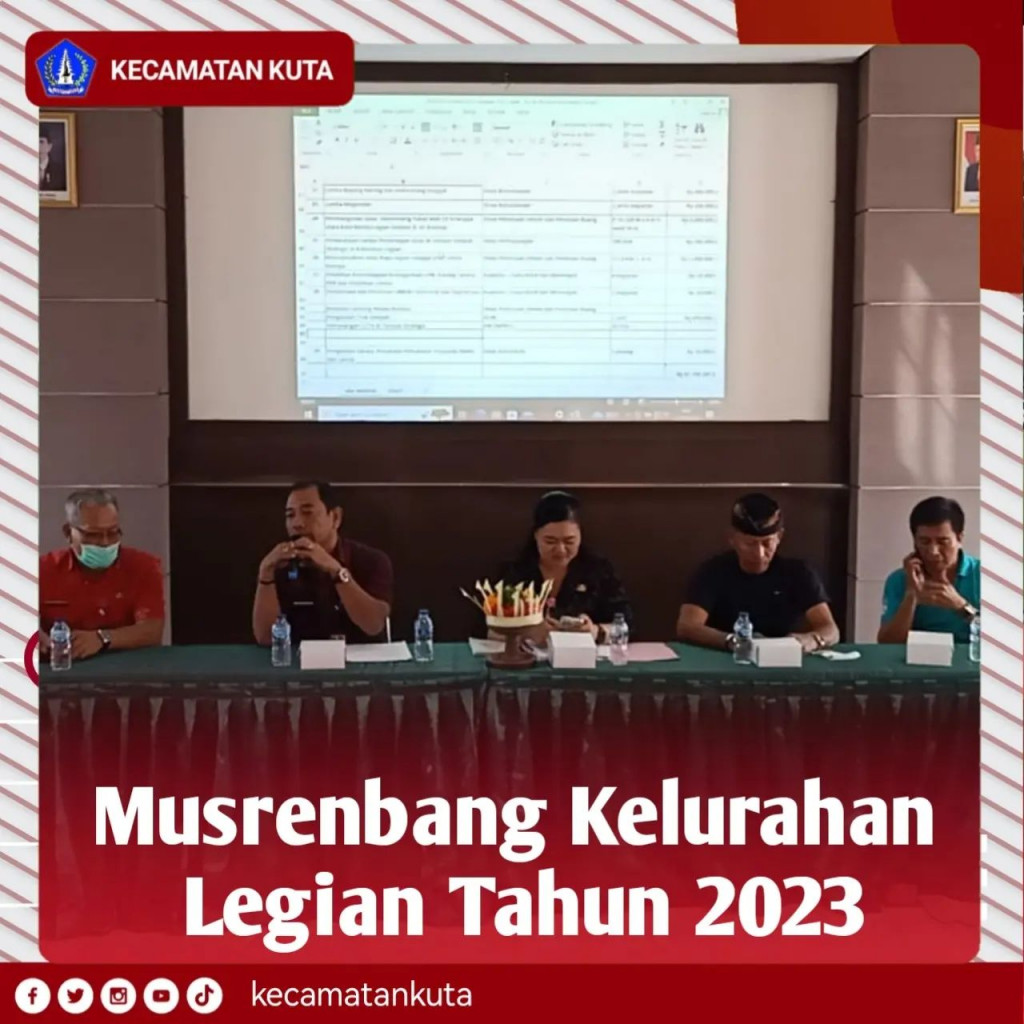 Musrenbang Kelurahan Legian Tahun 2023