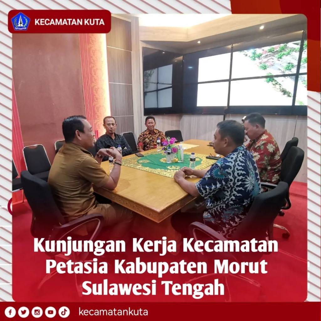 Kujungan Kerja Kecamatan Petasia Kabupaten Morut Sulawesi Tengah